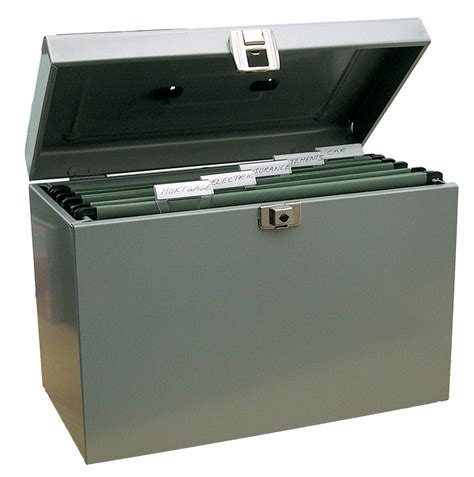 portable metal file box|file organizer with lock.